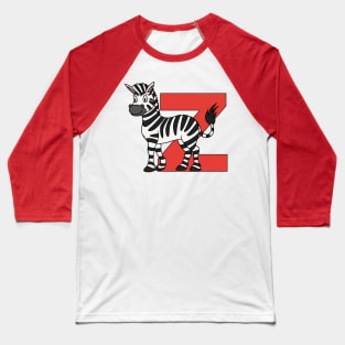 Letter Z with Zebra Baseball T-Shirt